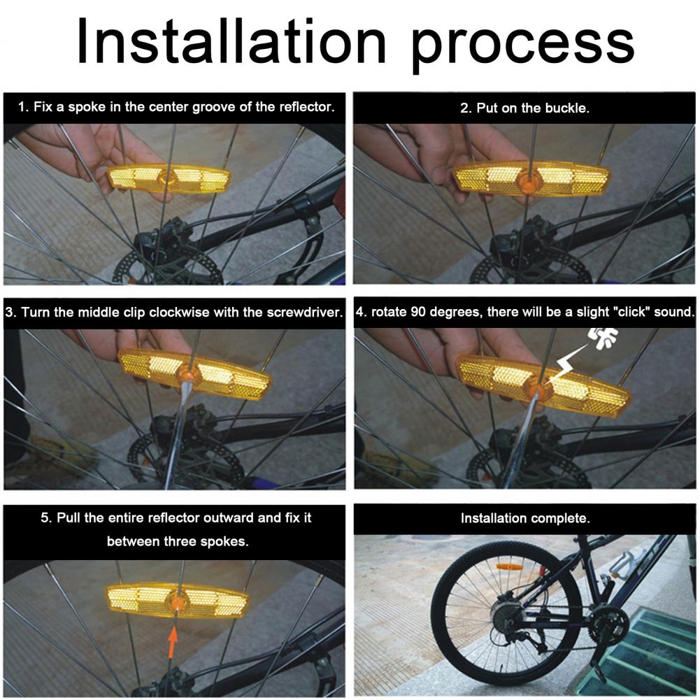 Spoke Reflector Set - Bisiklet Uyarı Reflektörü Bisiklet Uyarı Reflektör