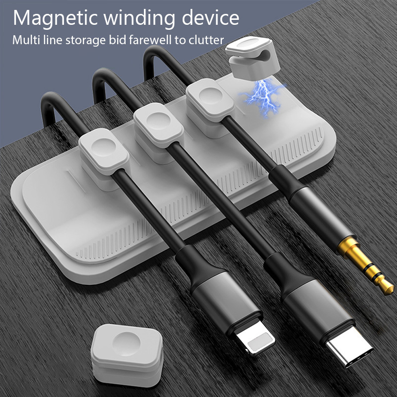 Cable Lock Flexible - Kablo Düzenleyici Manyetik Kablo Yönetimi USB