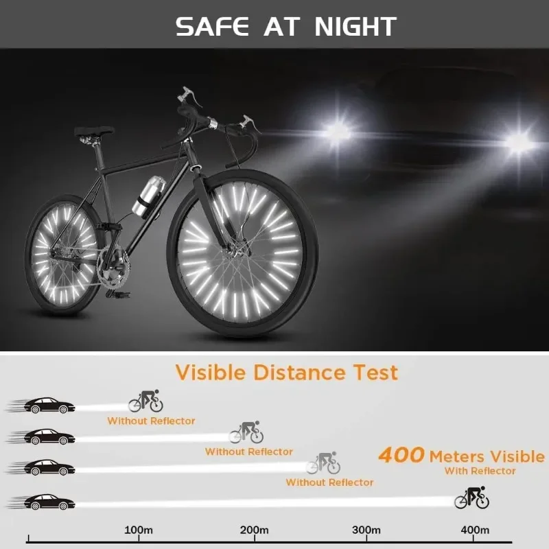 12 adet/takım Tüp Uyarı Şeridi - Spoke Reflector Set incelemesi ve fiyatı