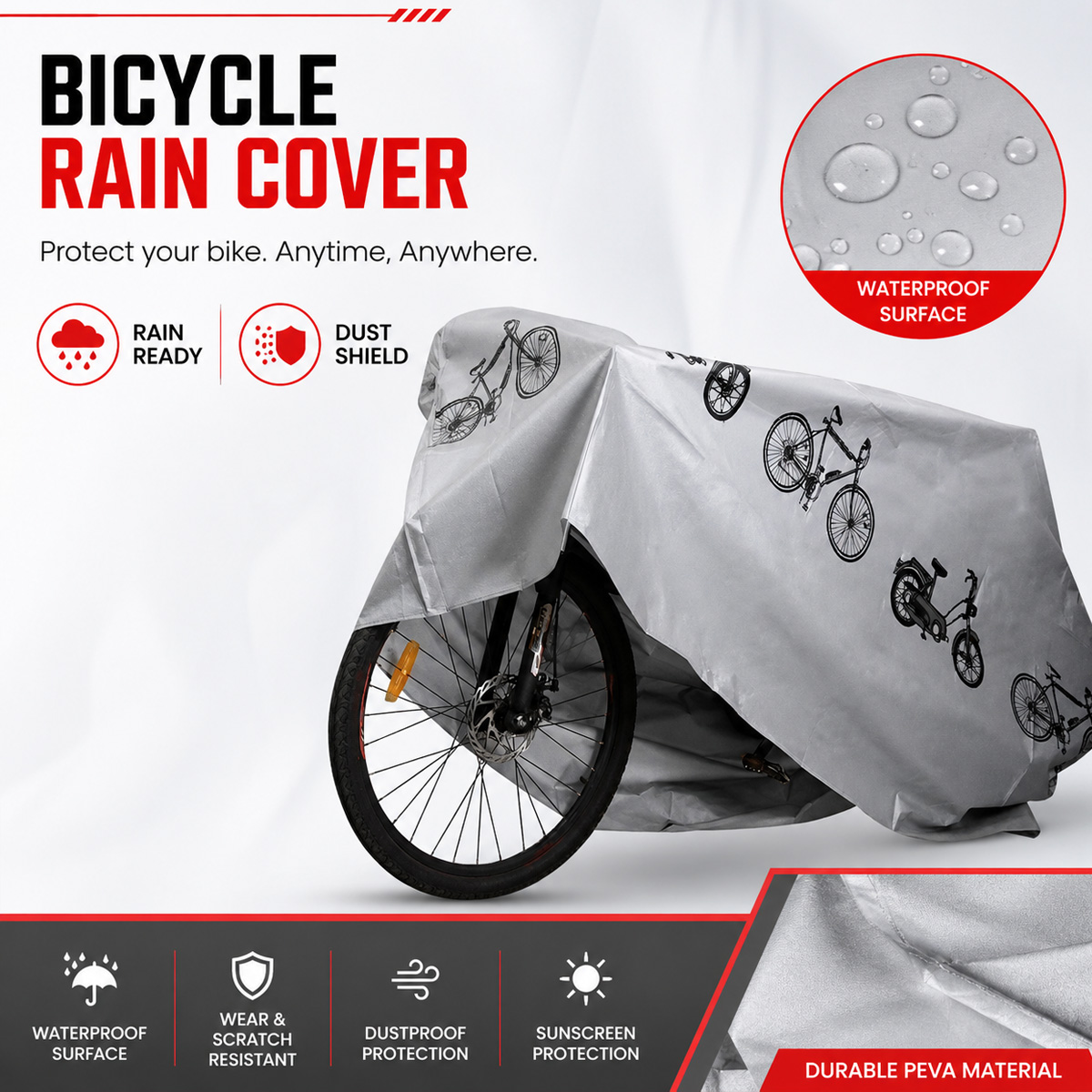 PINMOAP Evrensel Bisiklet Yağm - Cycling Commuter Backpack Waterproof incelemesi ve fiyatı